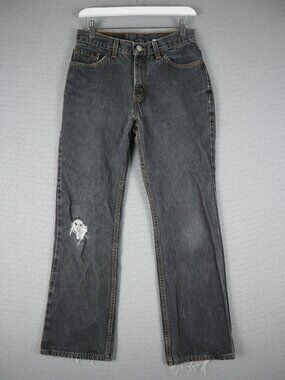 Levi's 517 Slim Fit Boot Cut Made in USA Womens 28W Labeled 9 JR VTG Denim Jeans
